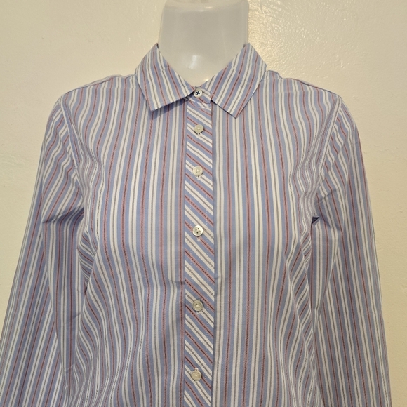Talbots - Striped Button Down Shirt - Picture 3 of 16